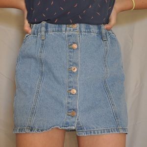 Denim Mini Skirt